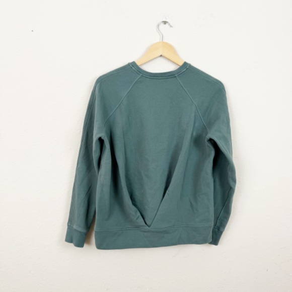 Lululemon Just Pleat It Crew Green Sweatshirt Size Small - Picture 3 of 5